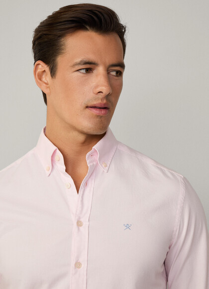 Tailored Fit Garment Dyed Oxford Shirt
