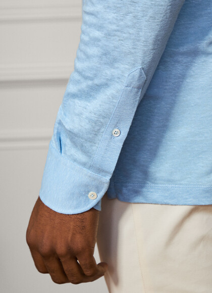 Classic Fit Long Sleeve Linen Shirt