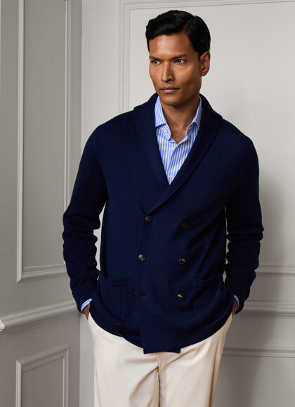 Double Breasted Knitted Blazer Cardigan