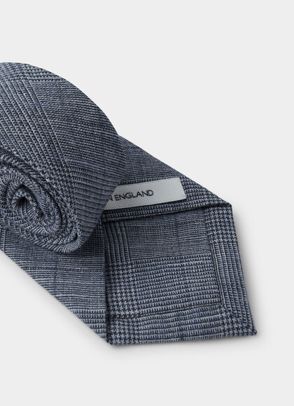 Prince Of Wales Linen-Wool Tie