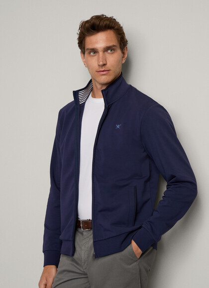 Nautical Stripe Full Zip Sweat