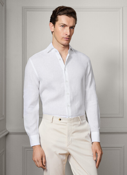 Tailored Fit Linen Shirt