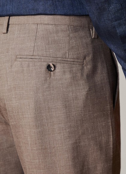 Classic Fit Sanderson Linen Trouser