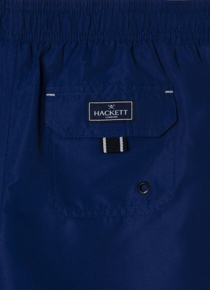 Solid Colour Branded Swim Trunks