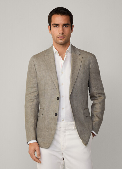 Linen Delave Hopsack Blazer