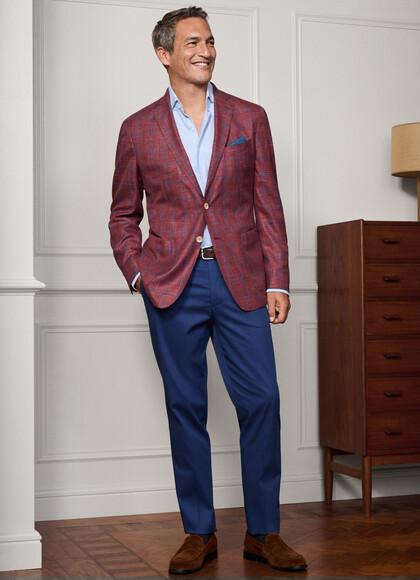 Tapered Fit Sloane Silk Trouser