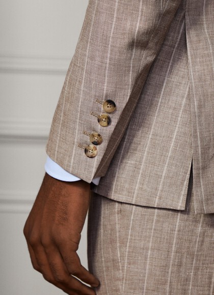 Wool-Linen-Silk Double Breasted Suit