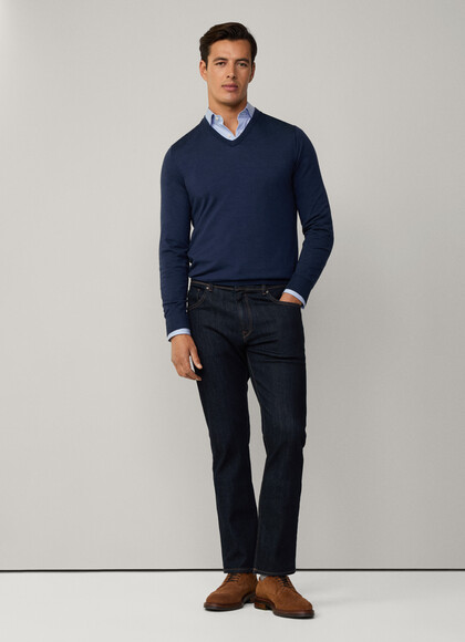 Merino-Silk V-Neck Jumper