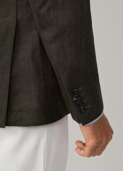 Linen Delave Hopsack Blazer