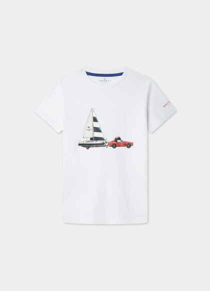 Slim Fit Car Graphic T-Shirt