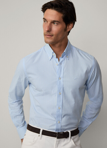 Tailored Fit Gingham Shirt
