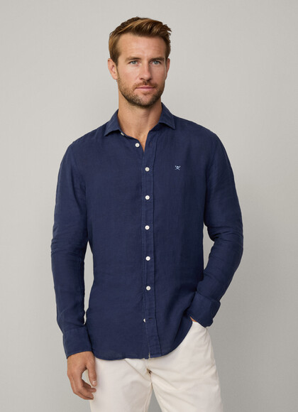 Tailored Fit Linen Kent Shirt