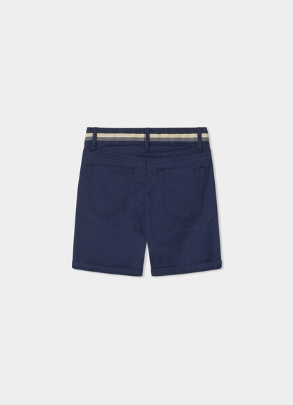 Regular Fit Striped Waistband Chino Short
