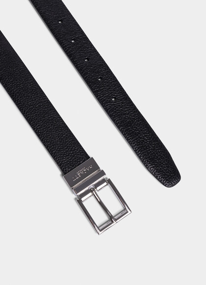 Pebbled Leather Reversible 30mm Belt