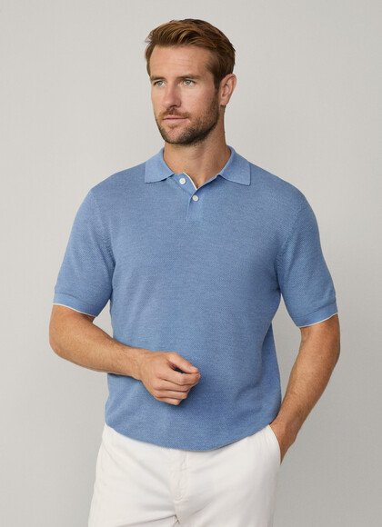 Short Sleeve Knitted Polo