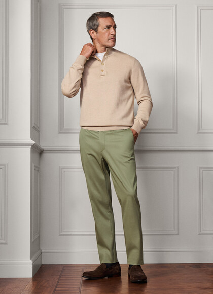 Tapered Fit Sloane Silk Trouser