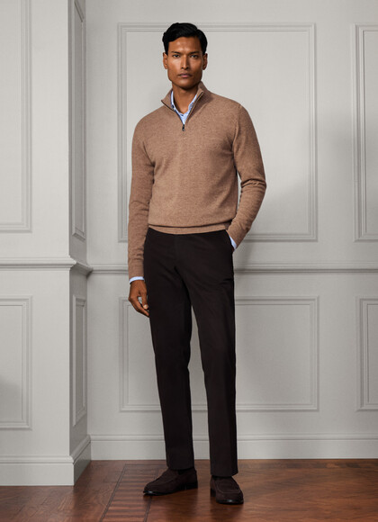 Pure Cashmere Quarter Zip Jumper