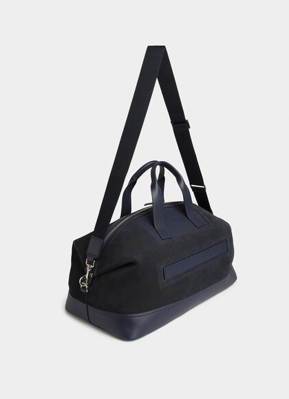 Suede Panel Holdall Bag